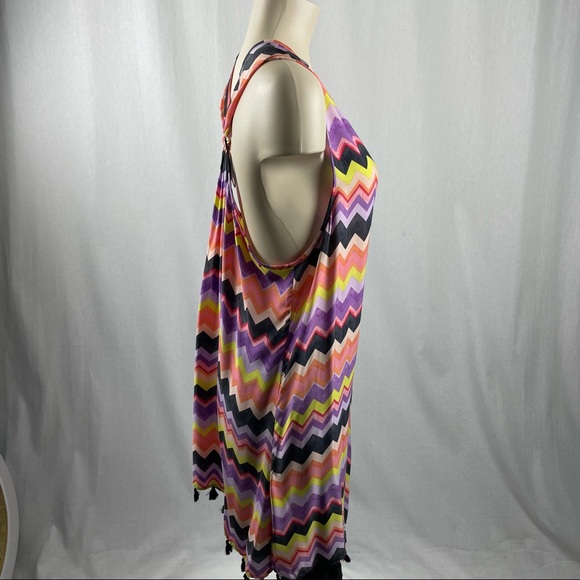 Seafolly Chevron Patterned Cover-up/Dress L - Picture 2 of 8